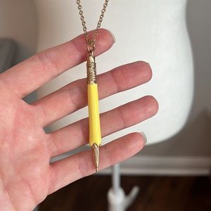 Kate Spade Doodles Gold Enamel Necklace